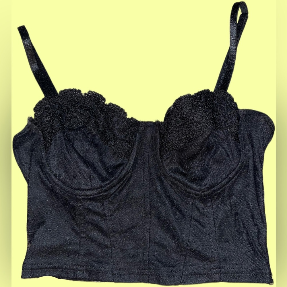 Lacey Corset Crop Tank Top